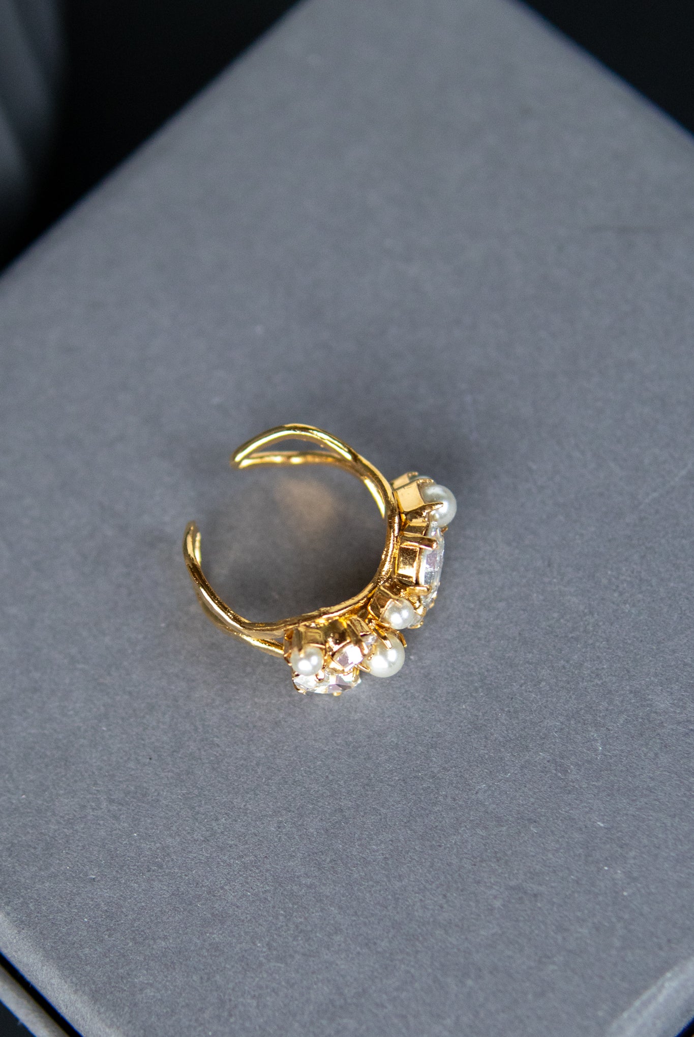 Stella Ring - pearl/crystal - Tilbehør - Helt Dilla AS