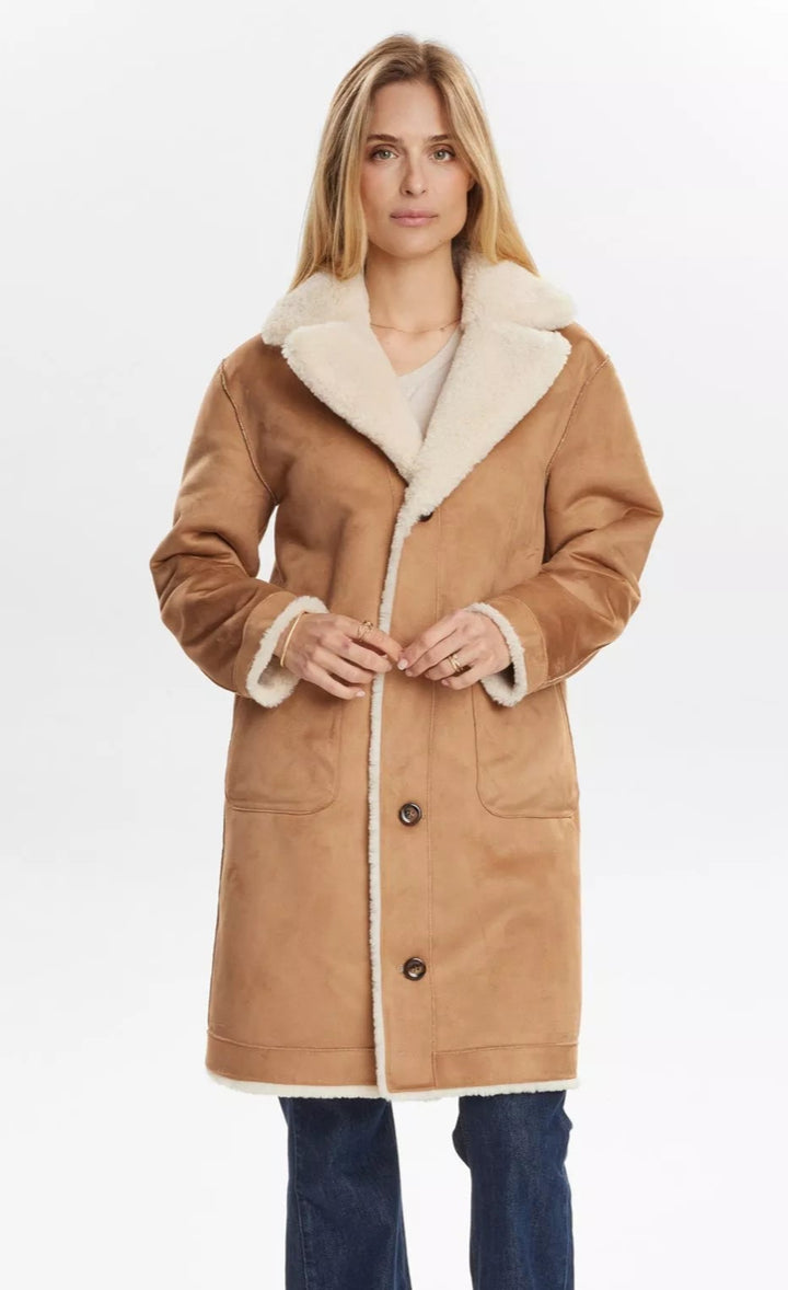 Elliot Reversible Coat - Cognac - Yttertøy - Helt Dilla AS