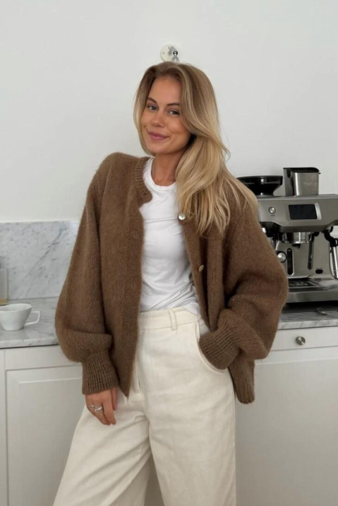 Ida Cardigan - Camel - Cardigans - Helt Dilla AS