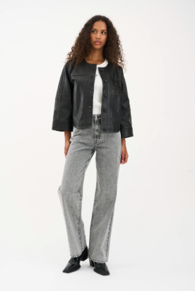 Mia Stud Jeans - Wash Faded Grey - Jeans - Helt Dilla AS