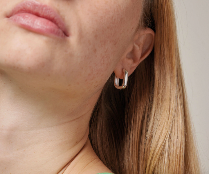 Hoops Square 18 mm - Sølv - Tilbehør - Helt Dilla AS
