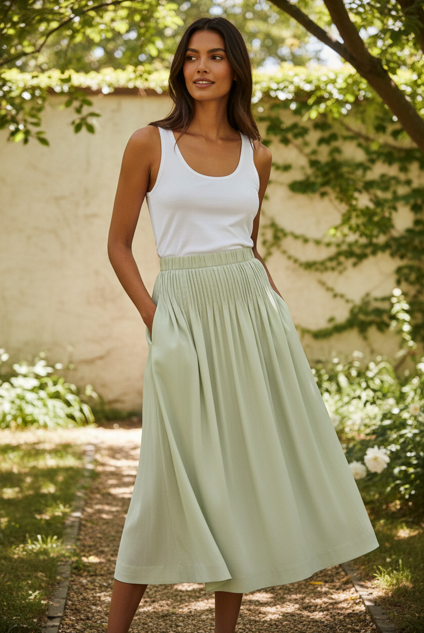 CM Molly Skirt - Green Tint - Skjørt - Helt Dilla AS