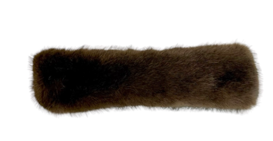 Fuskepels Hårbånd/ Pannebånd -  Brun - Tilbehør - Helt Dilla AS