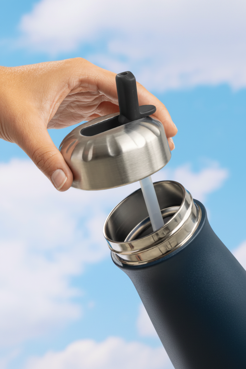 Traveler Flip Straw Lid - Tilbehør - Helt Dilla AS