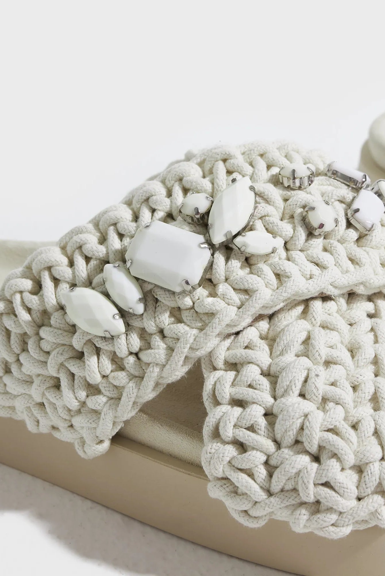 Woven stone - Ivory white - Sko - Helt Dilla AS