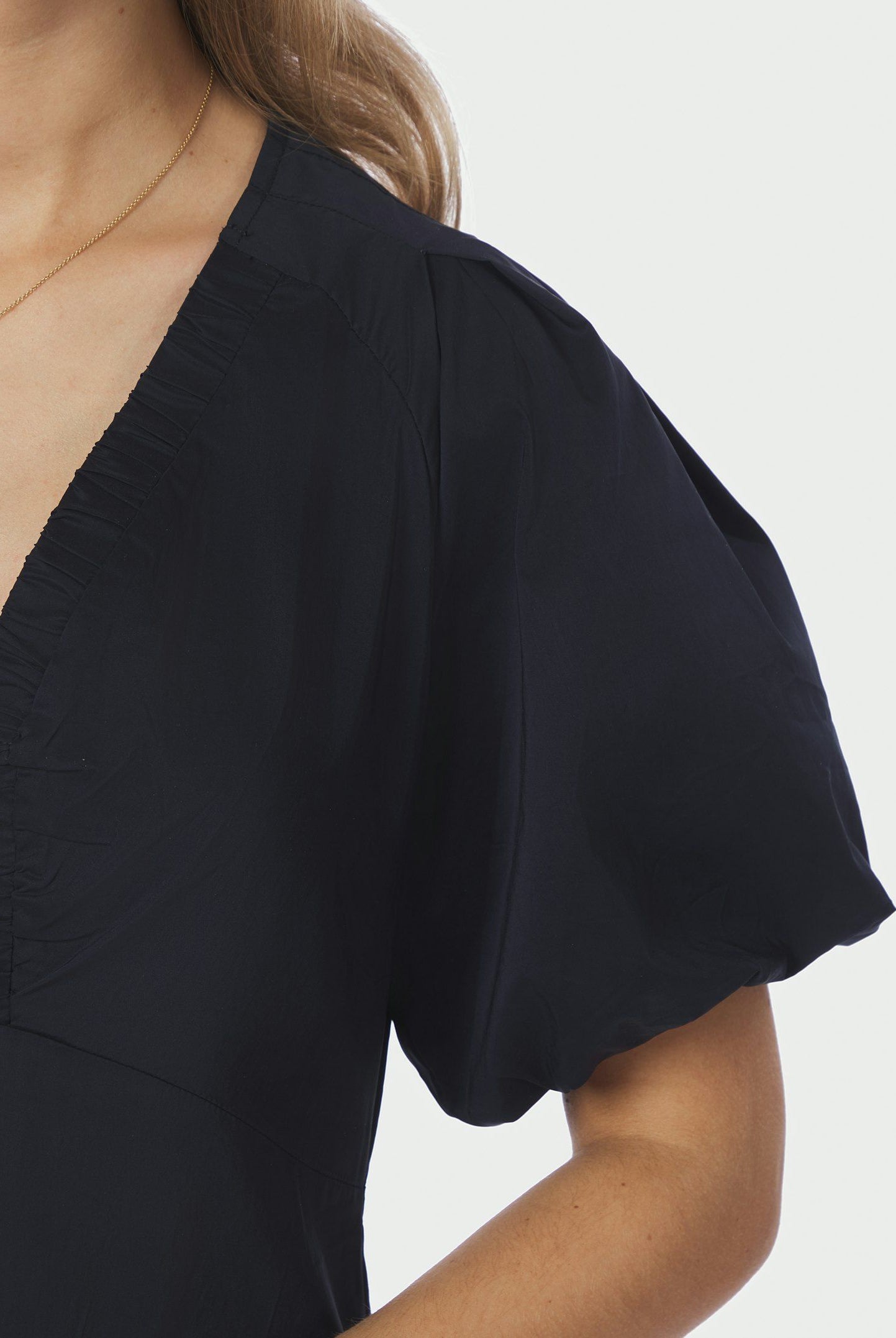 Illana Poplin Dress - Navy - Kjoler - Helt Dilla AS