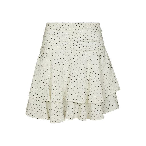 Janie Mini Dot Nederdel - Off White - Skjørt - Helt Dilla AS