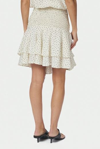 Janie Mini Dot Nederdel - Off White - Skjørt - Helt Dilla AS