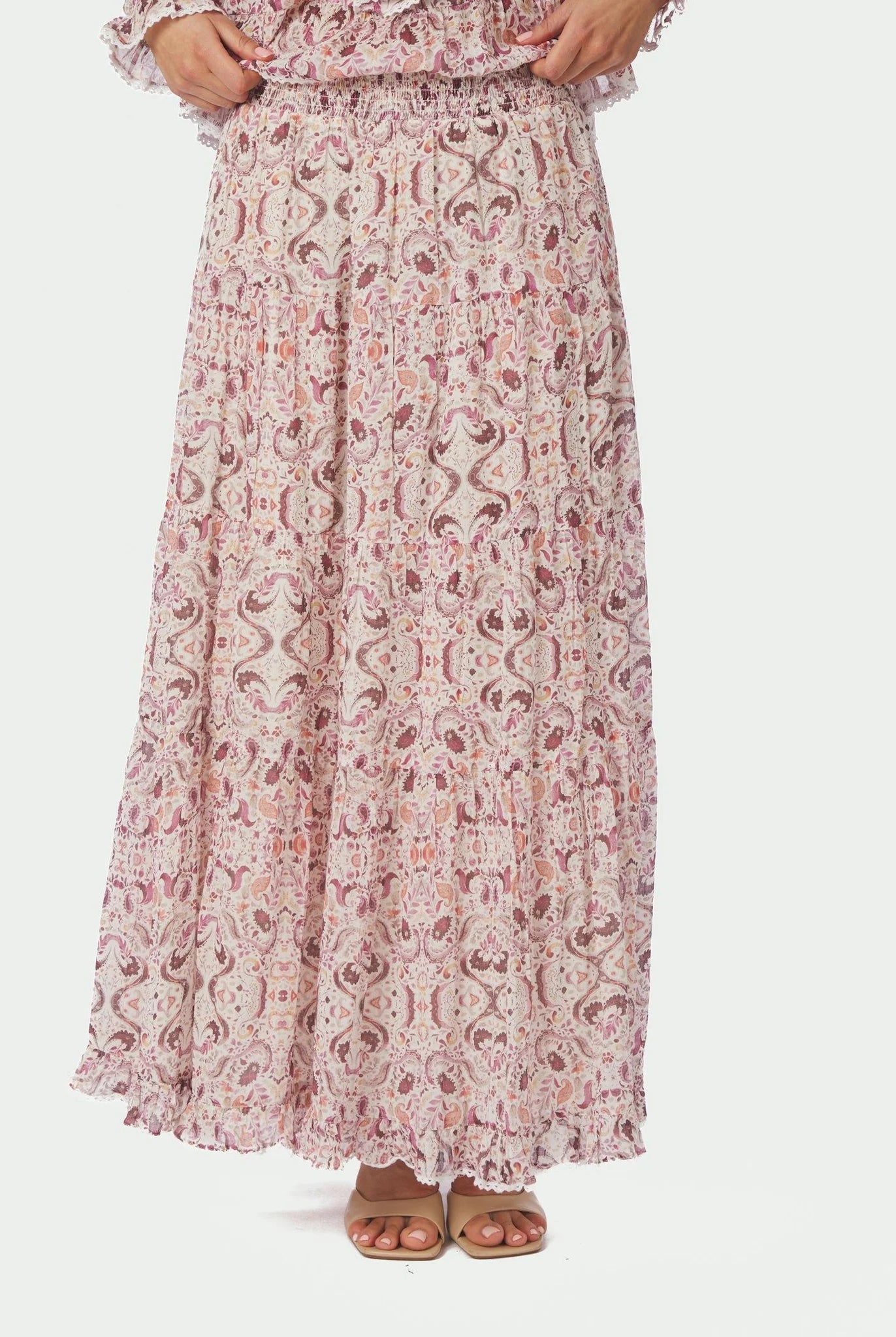Asta Paisley Dance Skirt - Rose - Skjørt - Helt Dilla AS