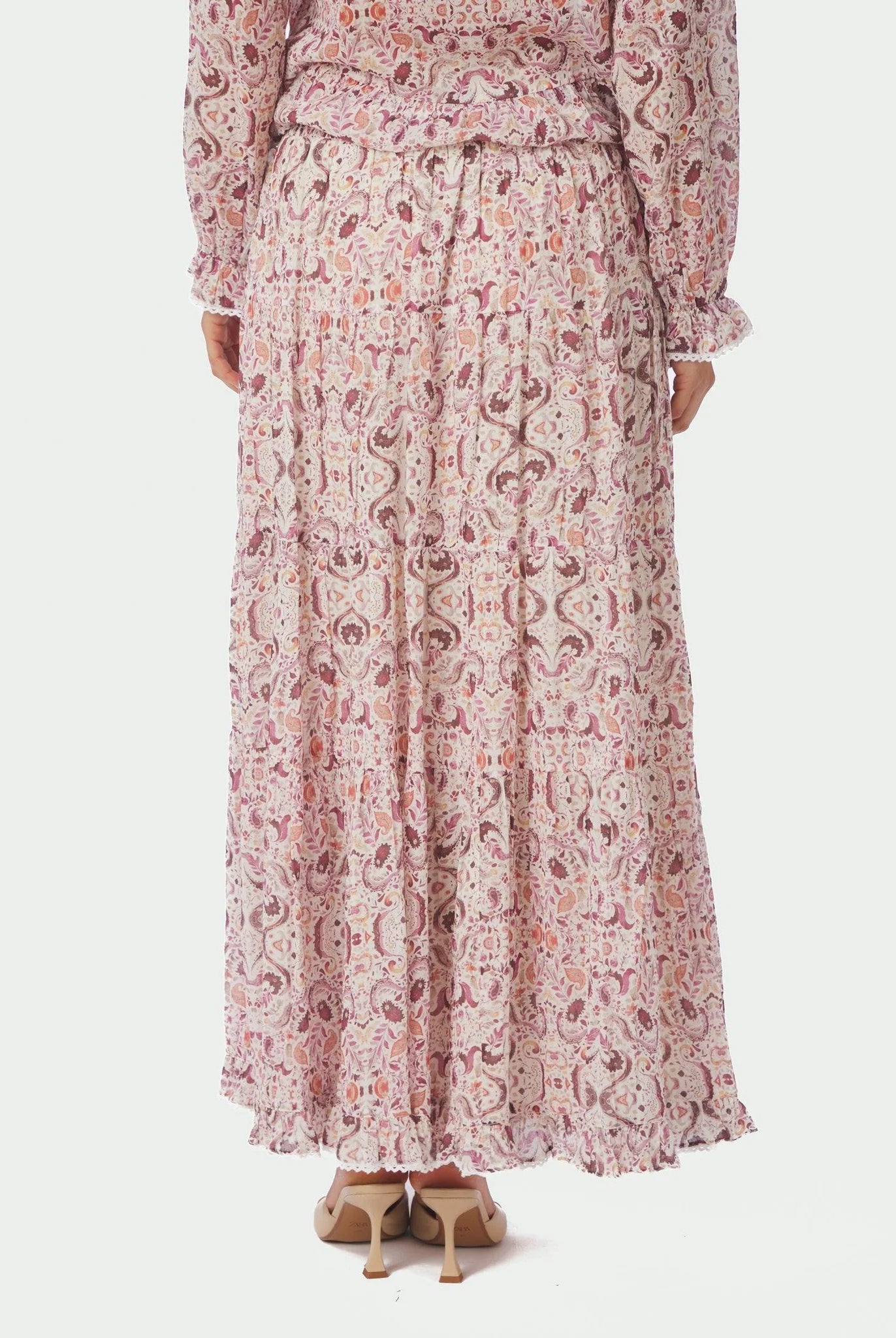 Asta Paisley Dance Skirt - Rose - Skjørt - Helt Dilla AS