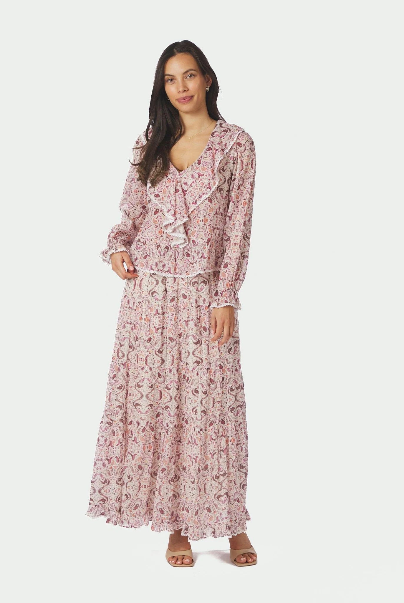 Asta Paisley Dance Skirt - Rose - Skjørt - Helt Dilla AS
