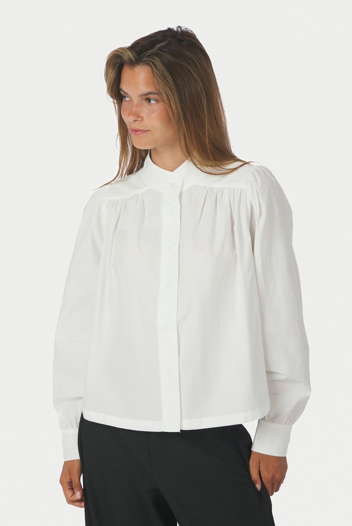 Melya Poplin Shirt - White - Bluser - Helt Dilla AS