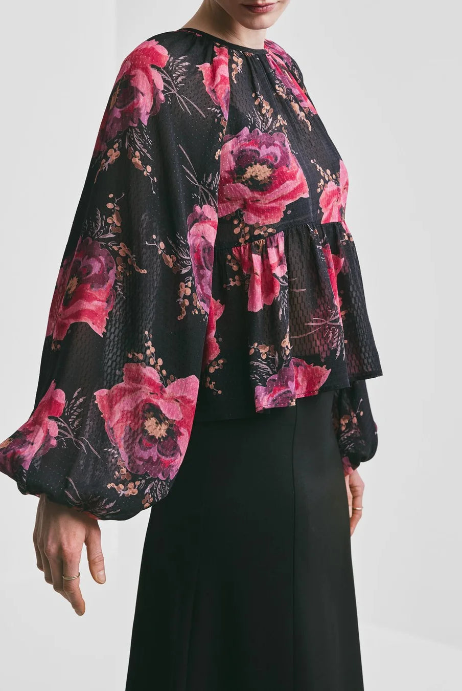 Georgette Blouse - Evening blush - Bluser - Helt Dilla AS