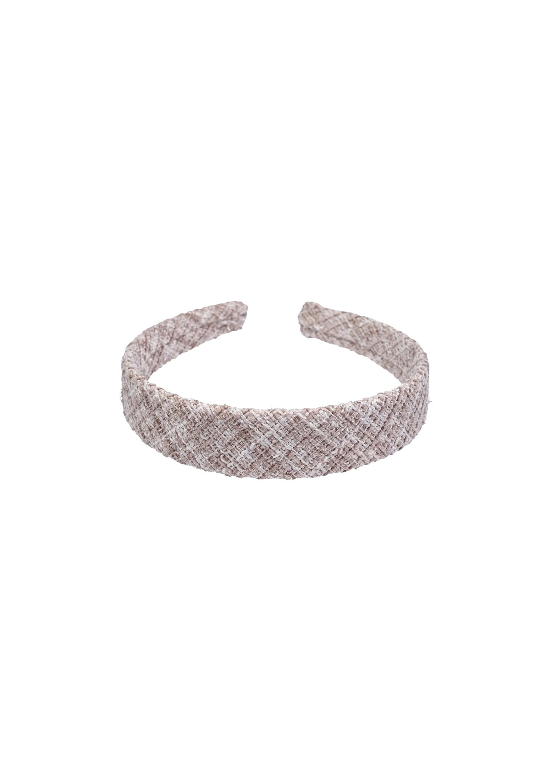 Tweed Hair Band - Warm Taupe