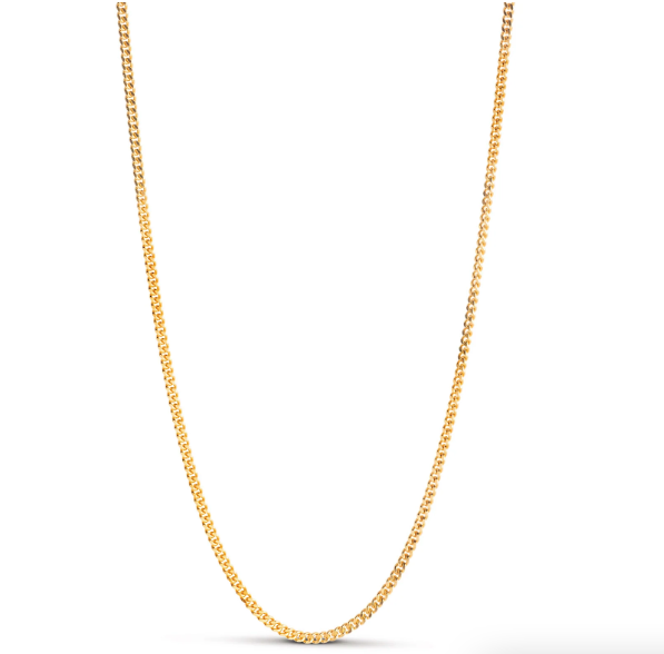 Necklace Curb - Gull - Tilbehør - Helt Dilla AS