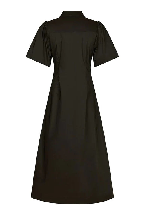 Baia Poplin Dress - Chocolate Brown - Kjoler - Helt Dilla AS