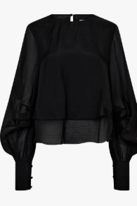 Tilly Blouse - Black - Bluser - Helt Dilla AS
