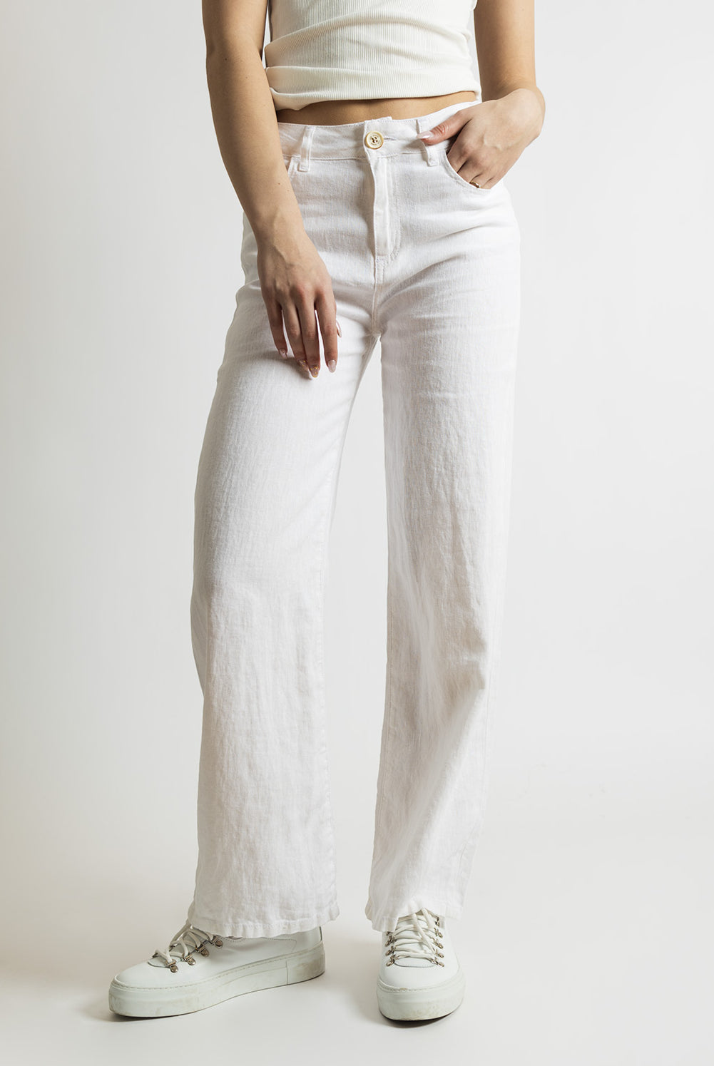 Culotte Linen - White - Jeans - Helt Dilla AS