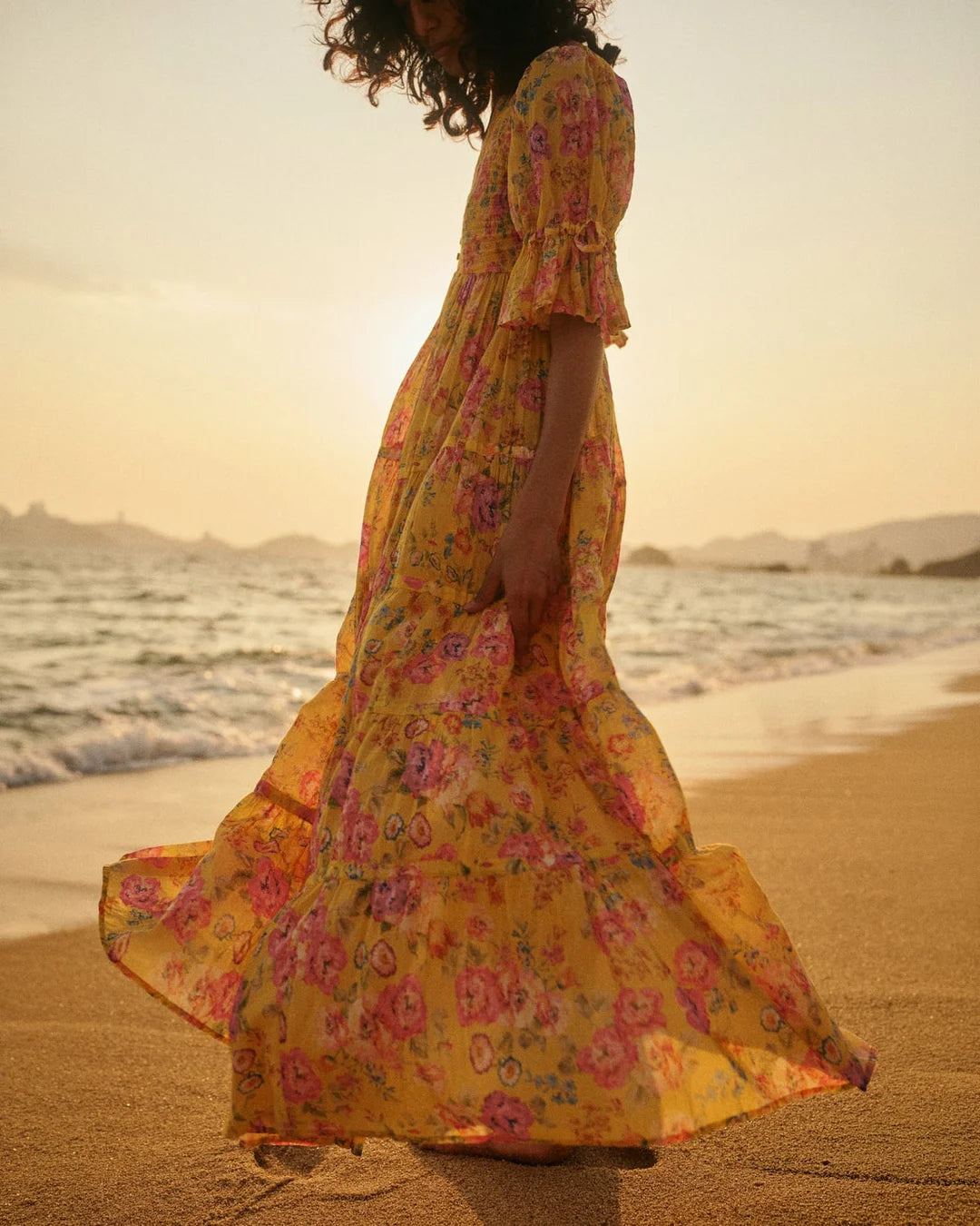 Twisted Maxi Dress - Daylight Blossom - Kjoler - Helt Dilla AS