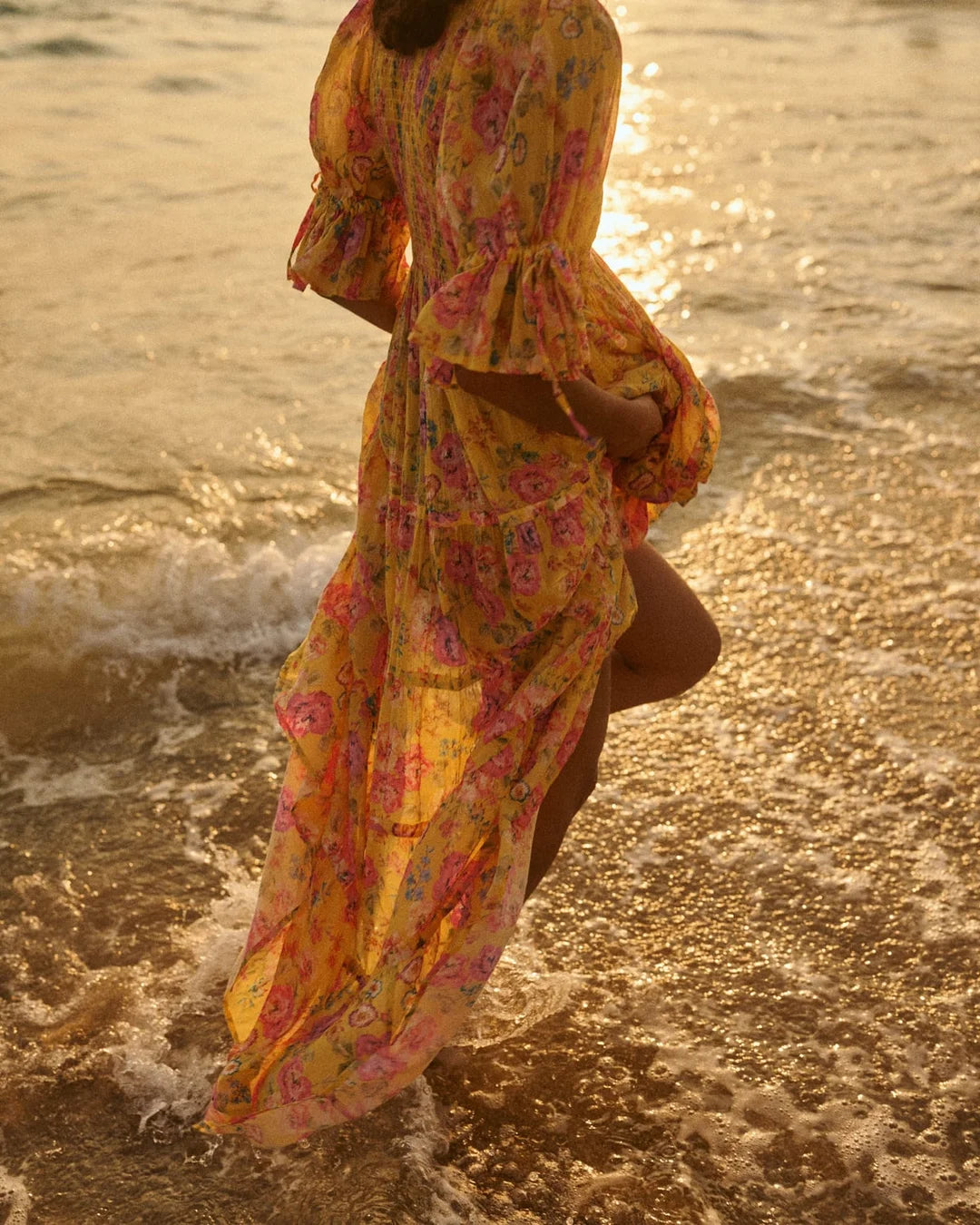 Twisted Maxi Dress - Daylight Blossom - Kjoler - Helt Dilla AS
