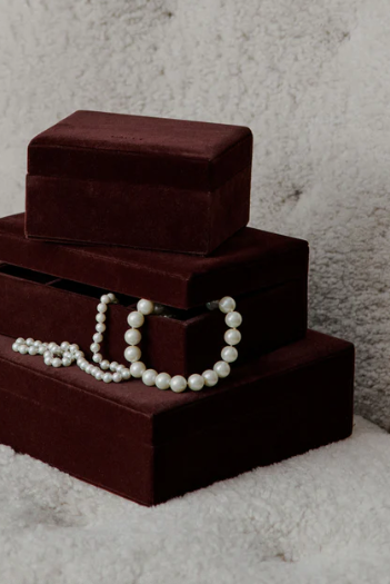 Medium Velour Smykkeskrin - winecasting - Tilbehør - Helt Dilla AS