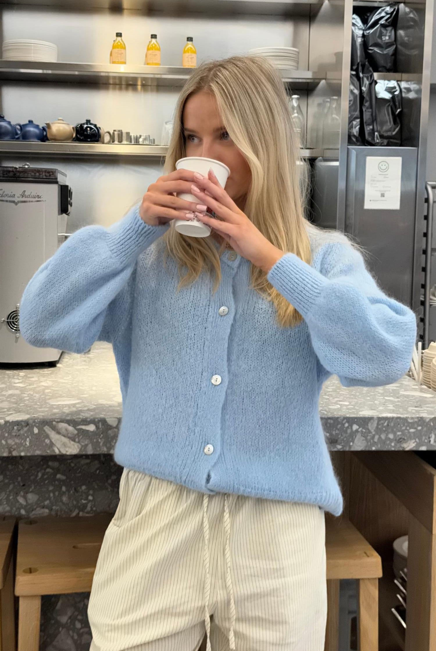 Ida Cardigan - Light blue - Cardigans - Helt Dilla AS