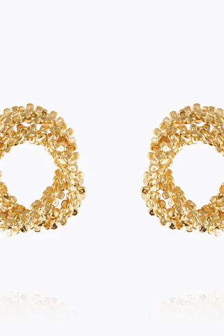 Gemma knot earring - gold - Tilbehør - Helt Dilla AS