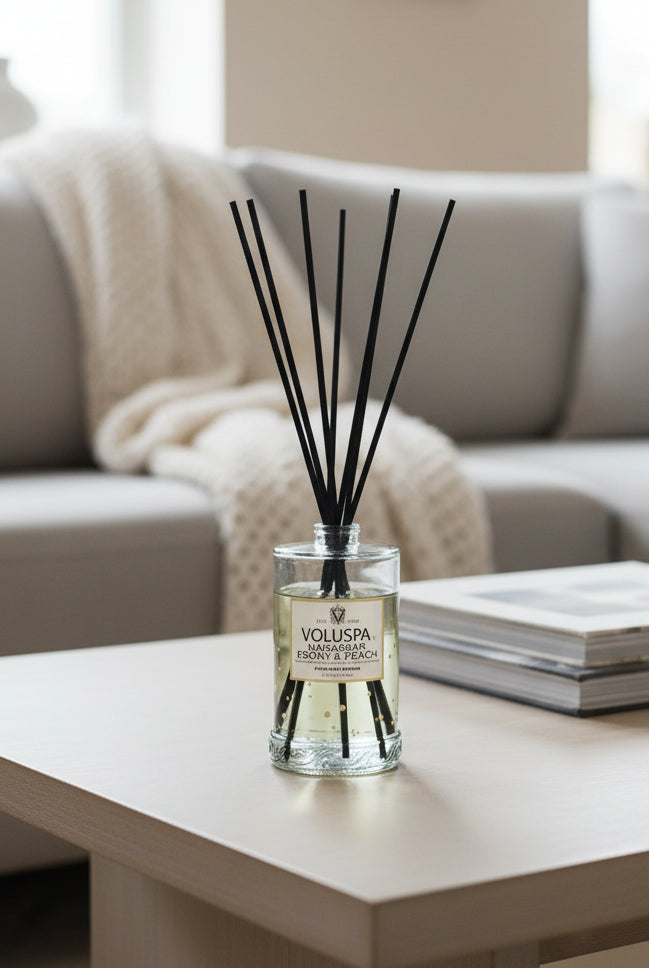 Makassar Ebony & Peach duftpinner - Tilbehør - Helt Dilla AS