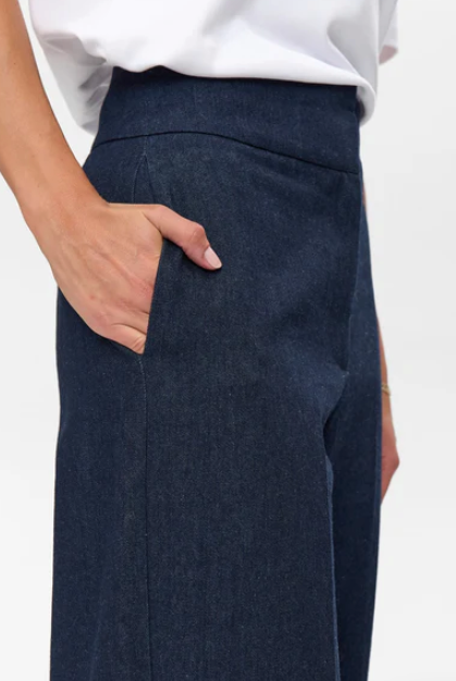 Bussy Denim Pant - Dark Blue Denim - Jeans - Helt Dilla AS