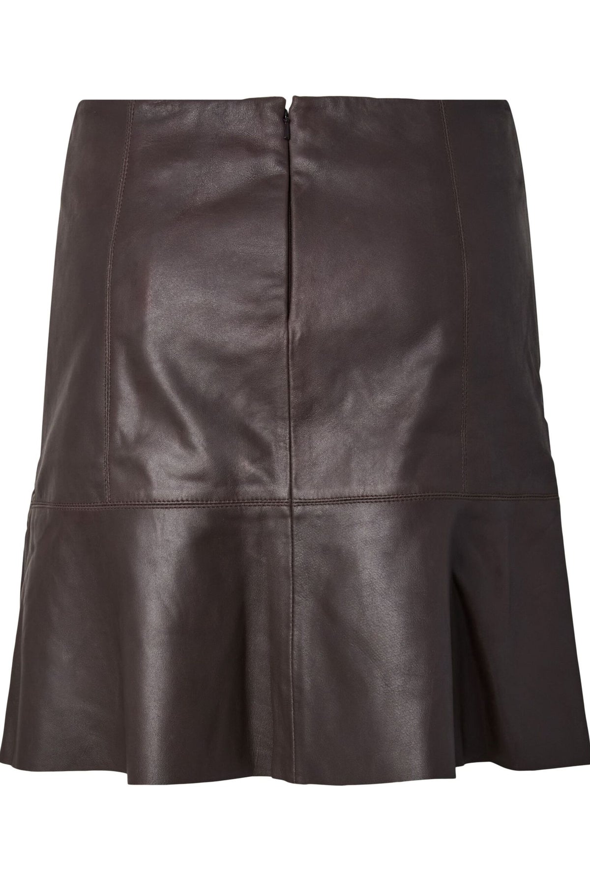 Colly MW Naplon Leather Skirt - Chocolate Brown - Skjørt - Helt Dilla AS