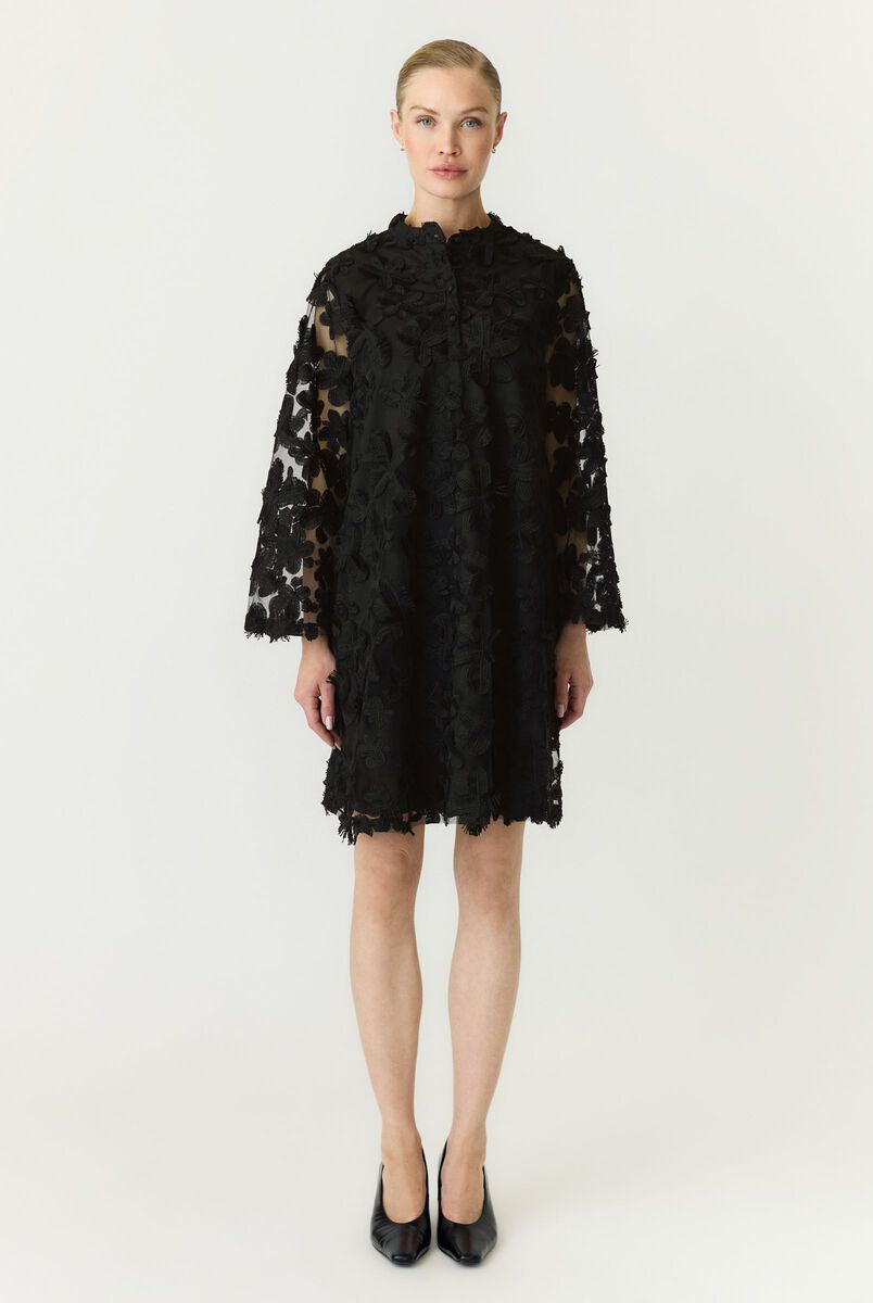 YASKarly 7/8 Short Dress - Black - Kjoler - Helt Dilla AS