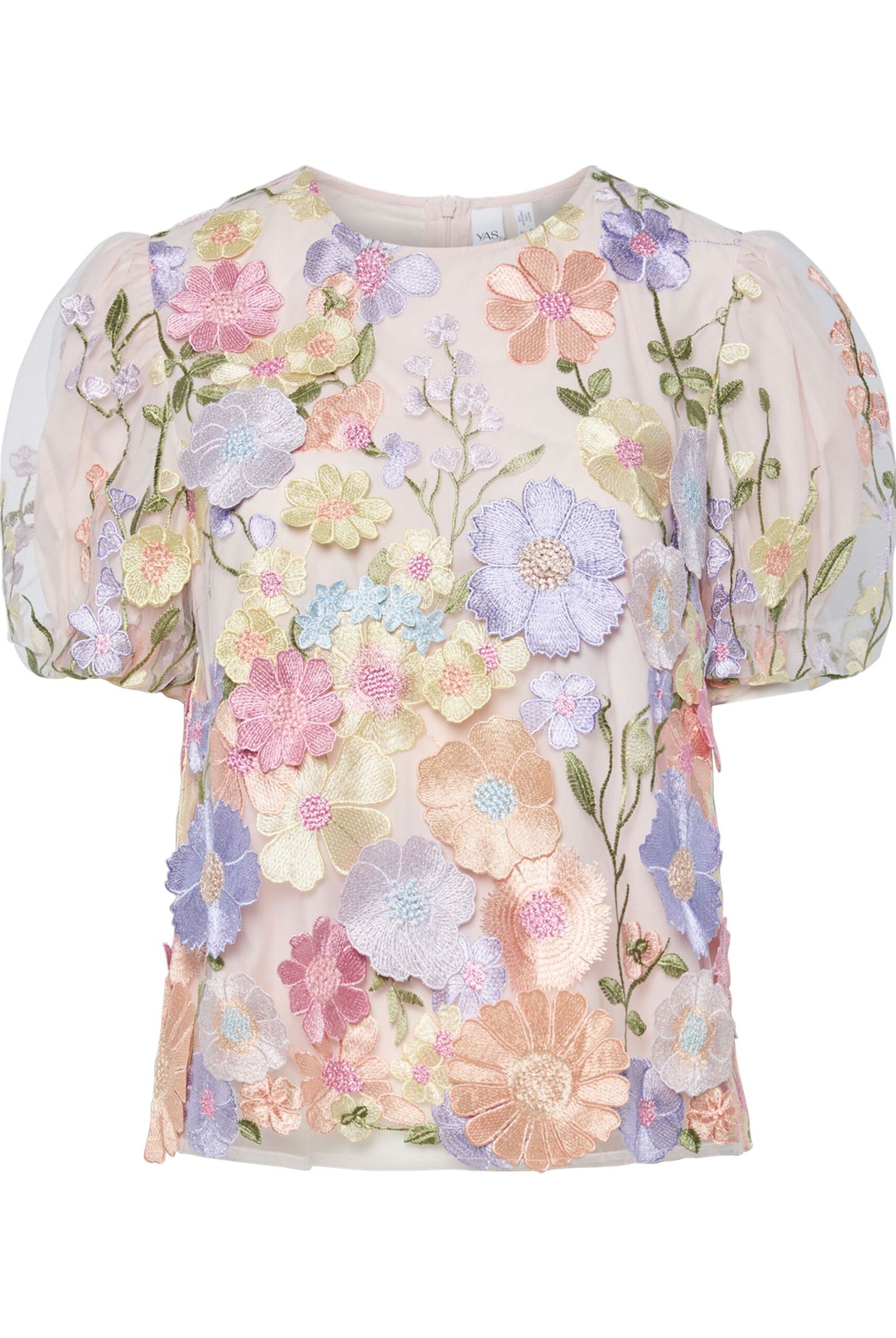 Flowering SS Top - Lavendula / Pastel Flowers - Topp - Helt Dilla AS