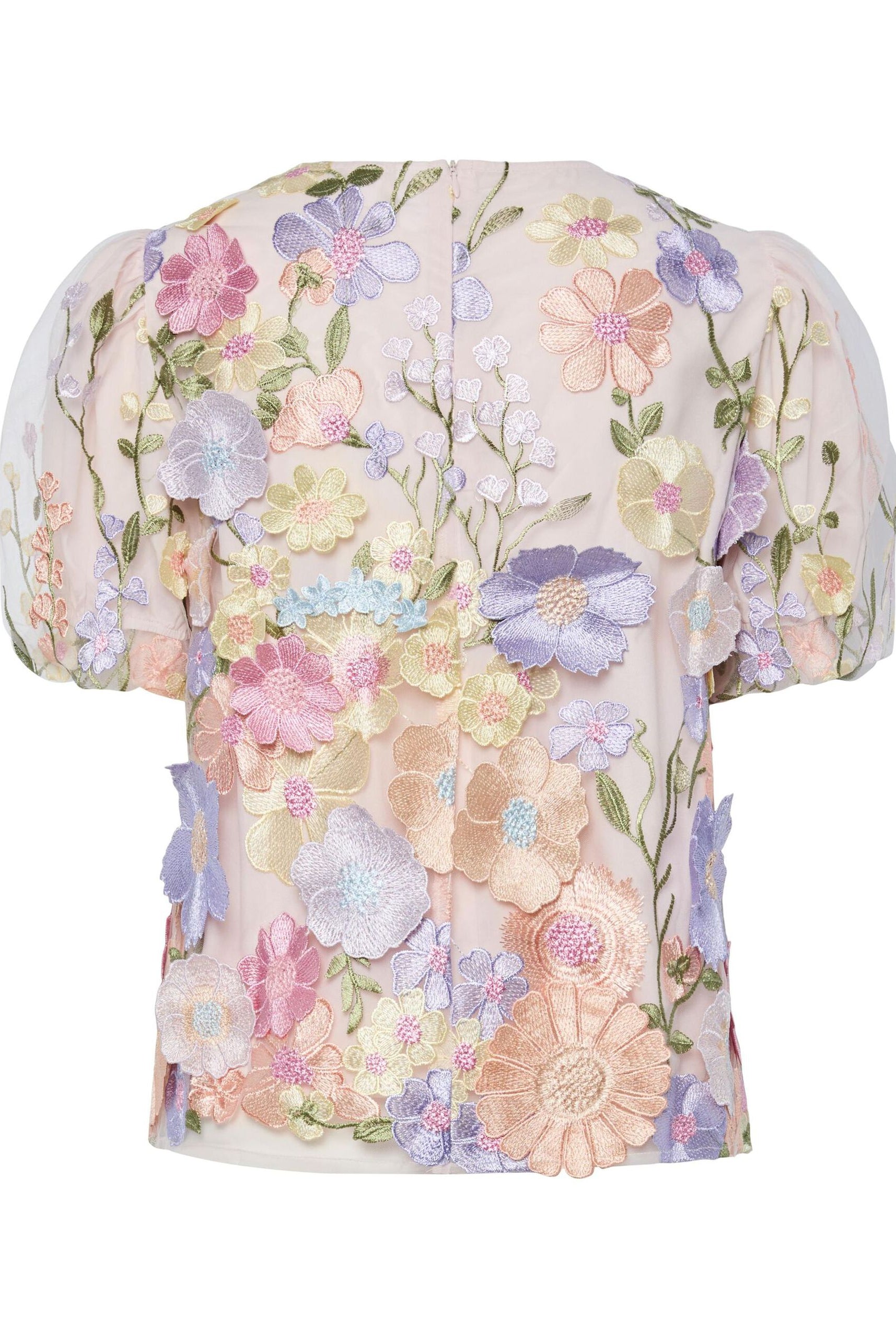 Flowering SS Top - Lavendula / Pastel Flowers - Topp - Helt Dilla AS