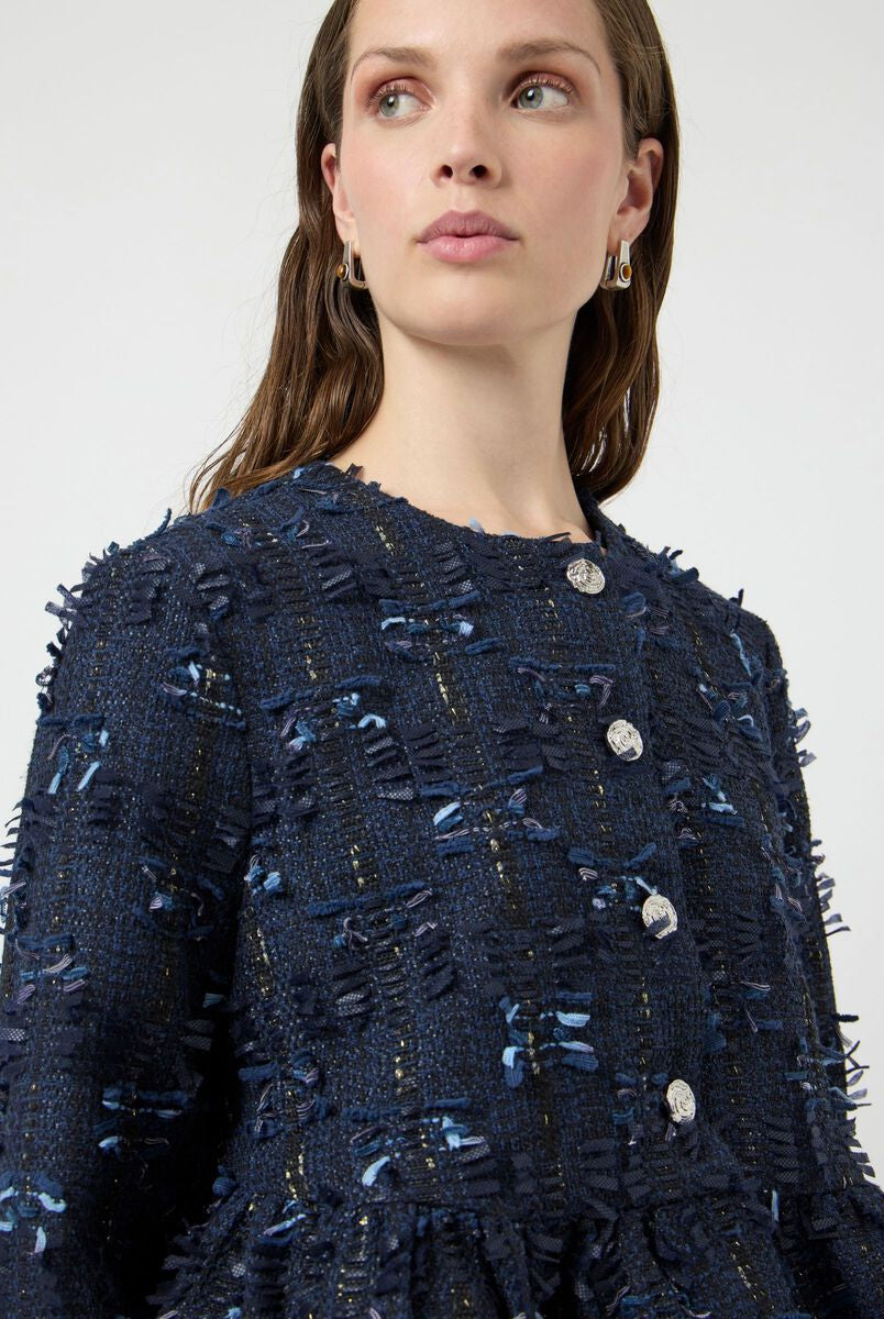 Dira LS Short Jacket - Navy Blazer - Blazer - Helt Dilla AS