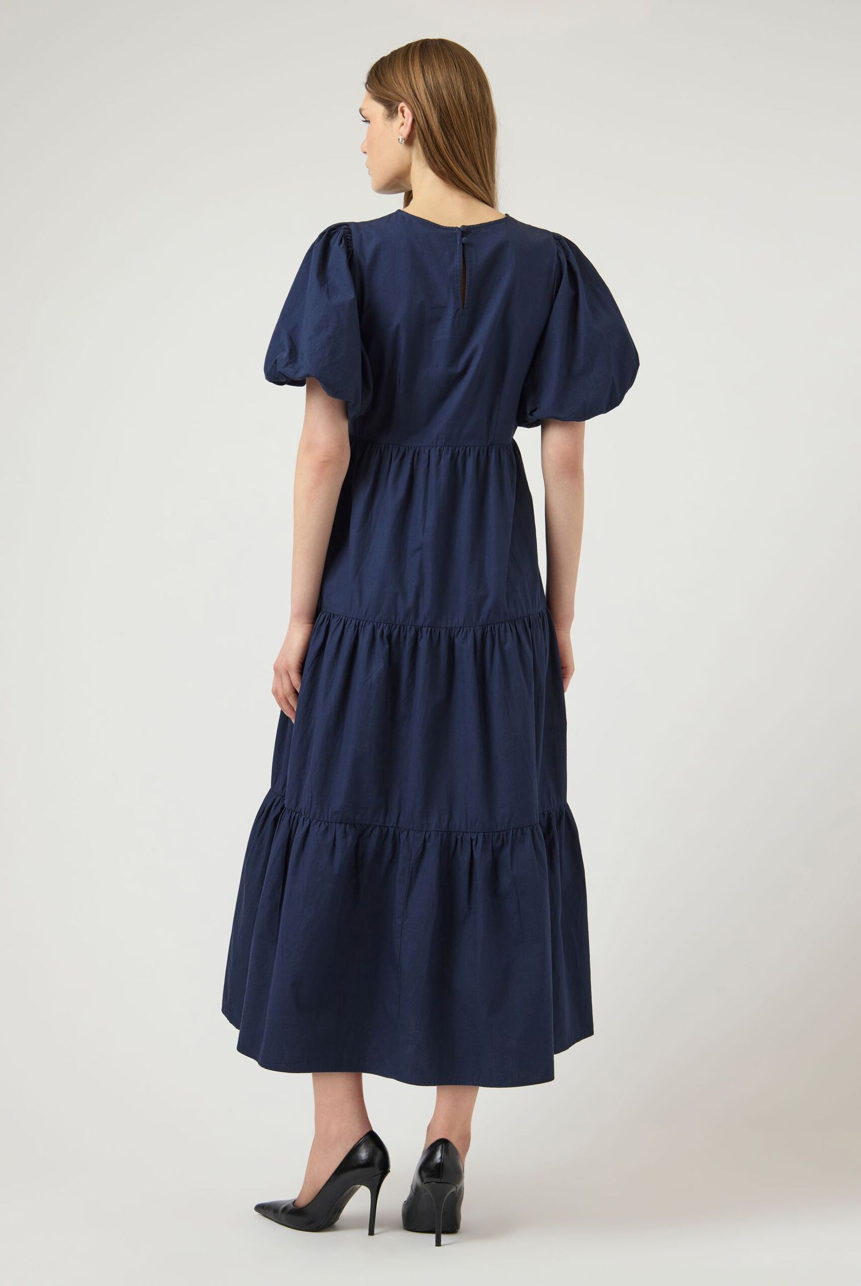 YasColea SS Ankle Dress - Navy Blazer - Kjoler - Helt Dilla AS