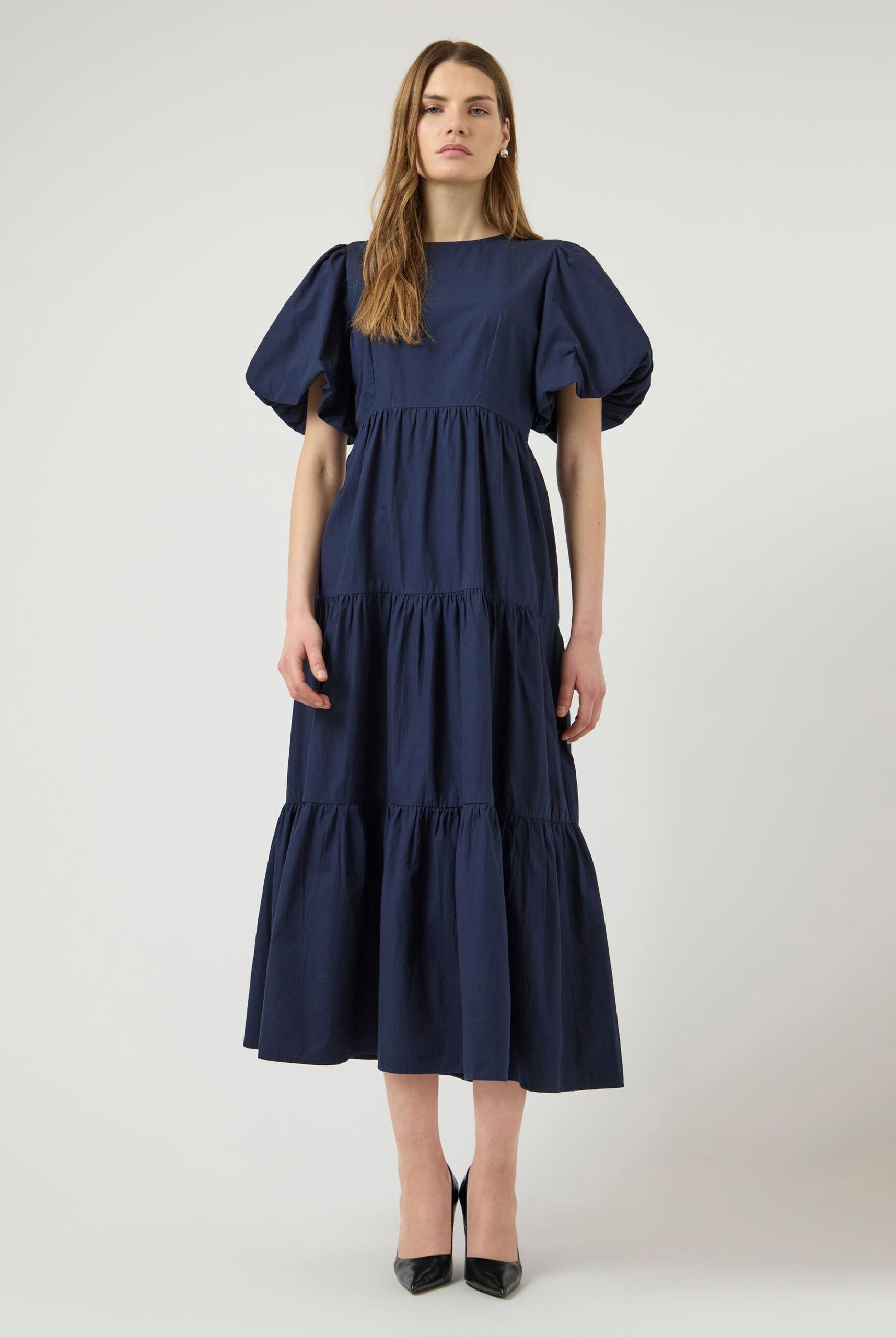 YasColea SS Ankle Dress - Navy Blazer - Kjoler - Helt Dilla AS