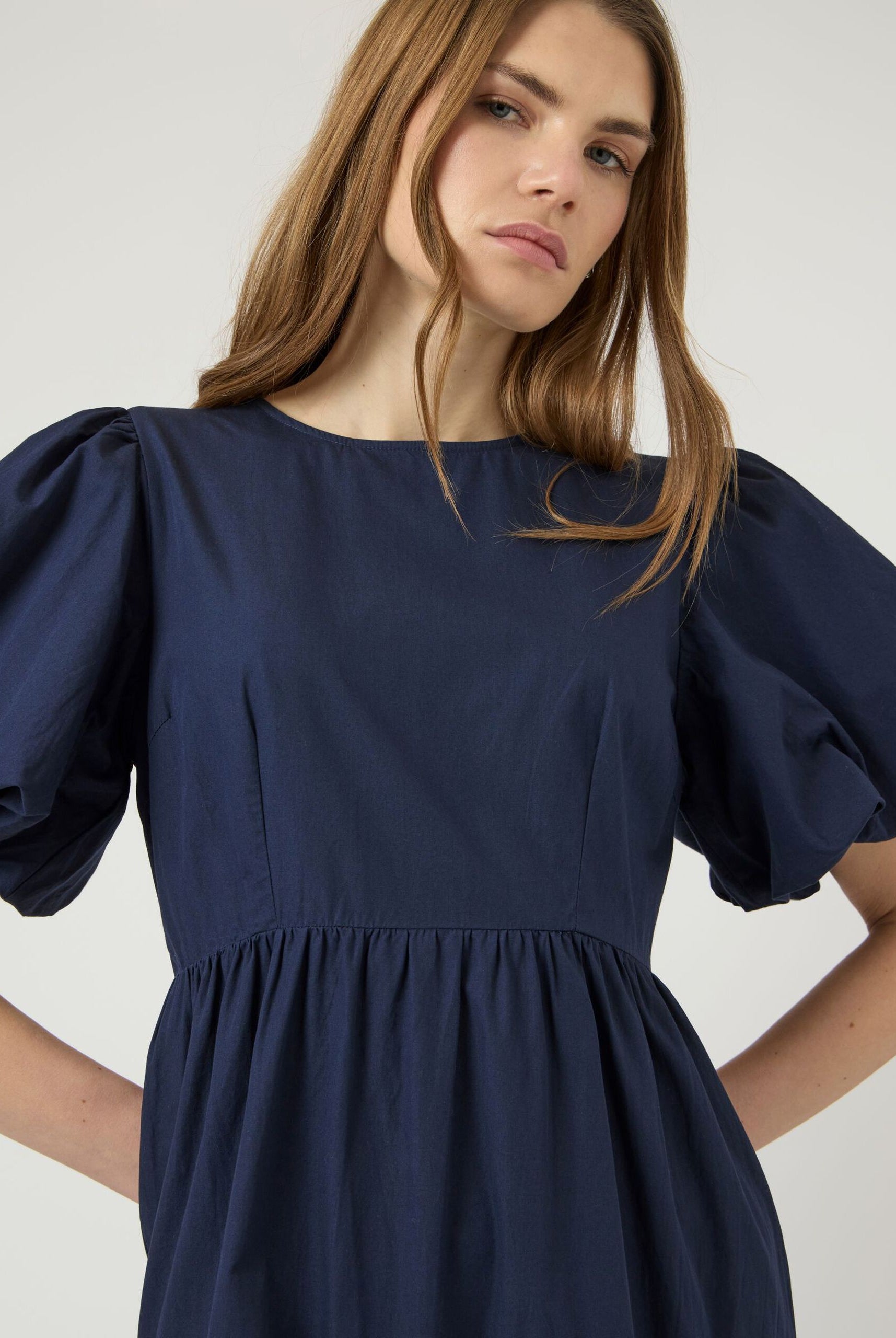 YasColea SS Ankle Dress - Navy Blazer - Kjoler - Helt Dilla AS