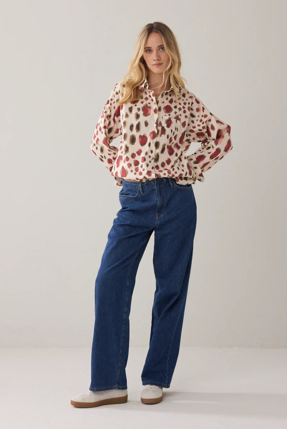 Blouse Animal Print - Multicolour - Bluser - Helt Dilla AS
