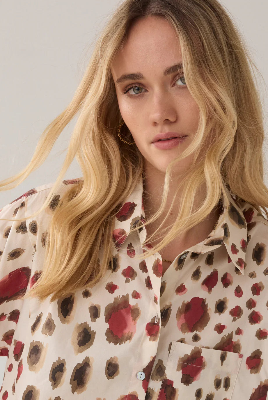 Blouse Animal Print - Multicolour - Bluser - Helt Dilla AS