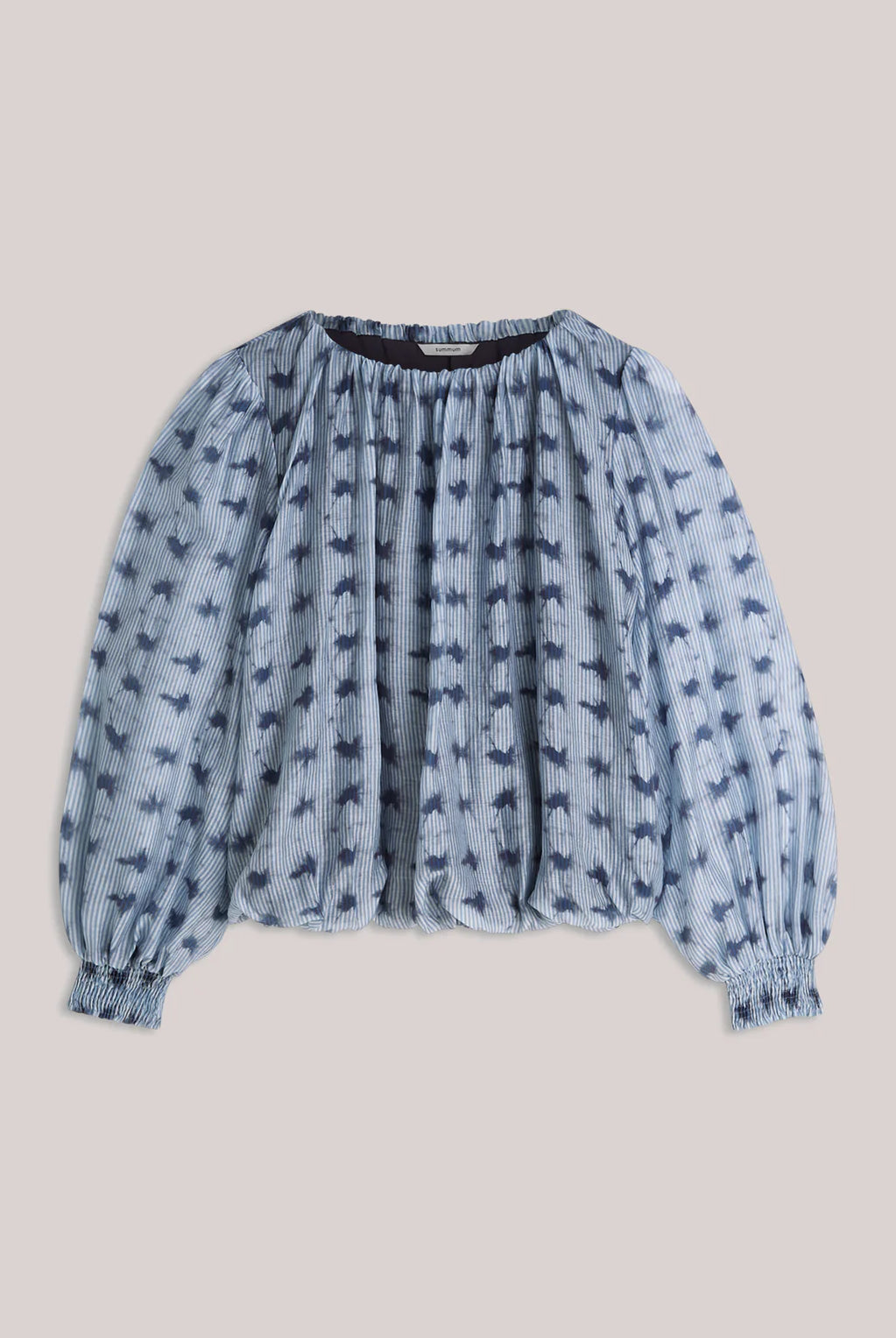 Top Tie Dye Stripe - Soft Blue - Bluser - Helt Dilla AS