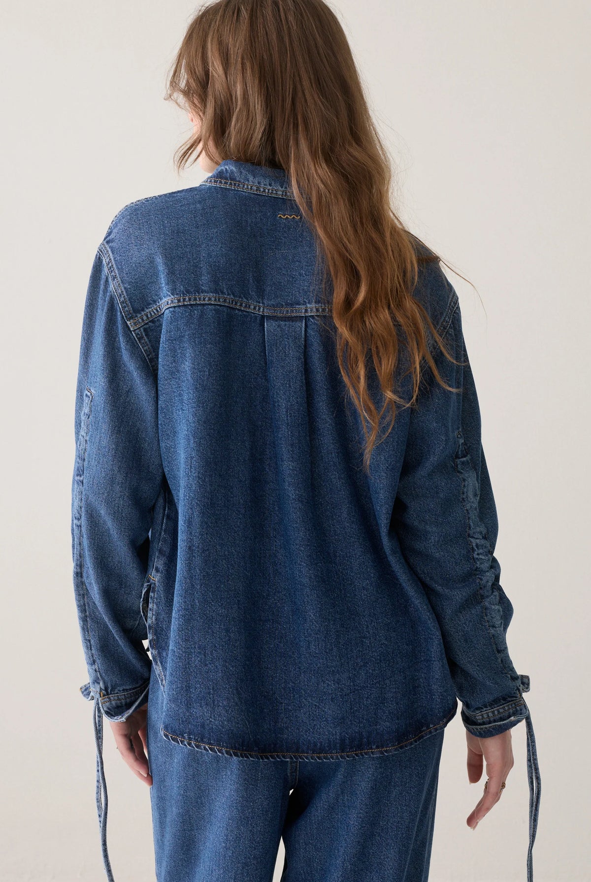 Denim Blouse Twill Tencel - Blue - Skjorter - Helt Dilla AS