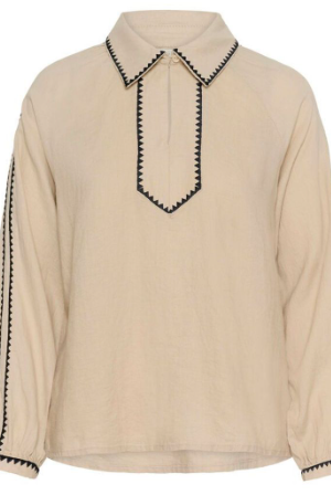 Aimy bluse - linen - Bluser - Helt Dilla AS