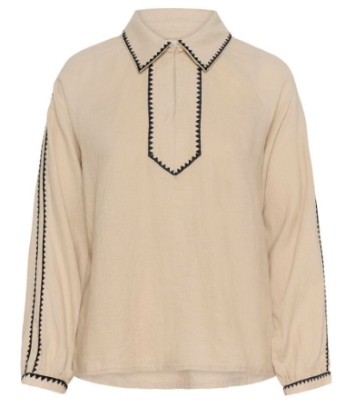 Aimy bluse - linen - Bluser - Helt Dilla AS