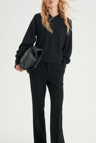 Veta Adian Bootcut pant - Black - Bukser - Helt Dilla AS