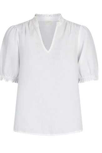 Odesa Linen Blouse - White - Bluser - Helt Dilla AS