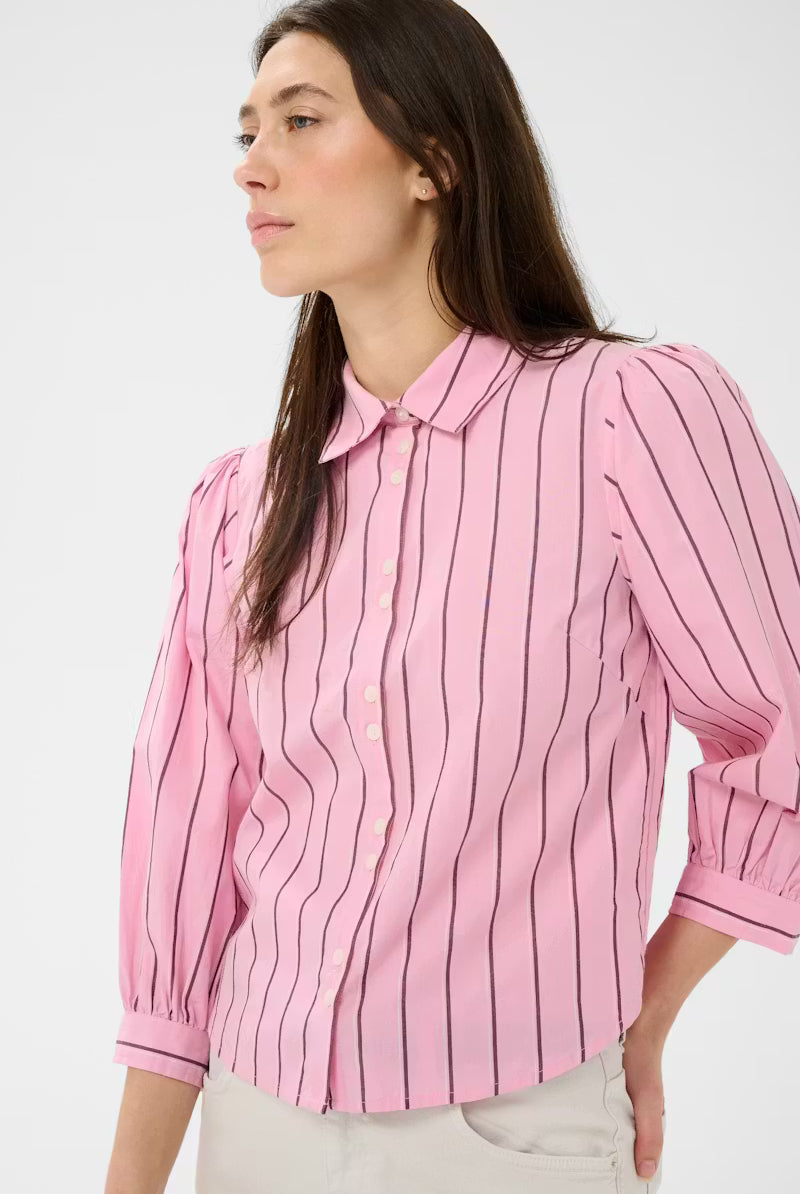 Anais Skjorte - Pink Stripe - Skjorter - Helt Dilla AS