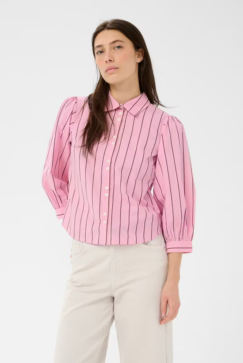 Anais Skjorte - Pink Stripe - Skjorter - Helt Dilla AS