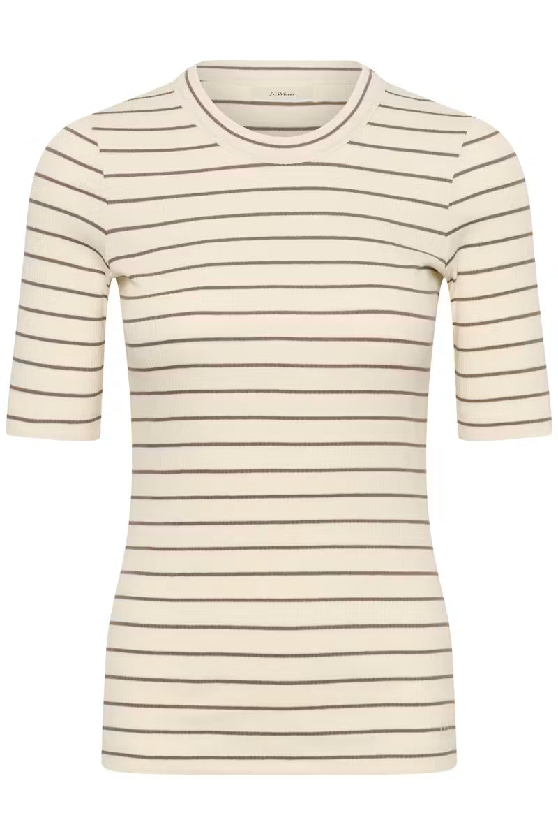 DagnaIW striped t-skjorte - whisper white - T-skjorter - Helt Dilla AS