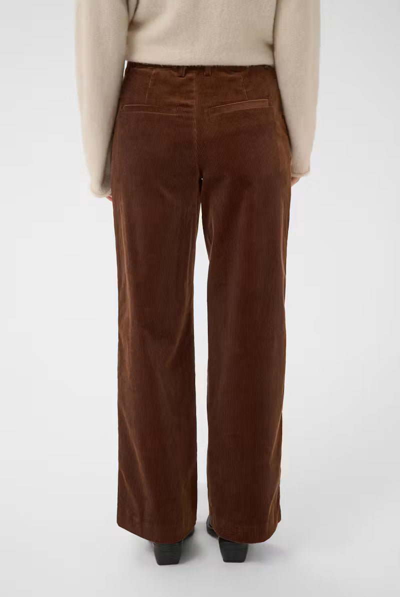 Part Two ColumbaPW bukser i Downtown Brown, komfortable og stilige bukser med moderne snitt og myk tekstur.
