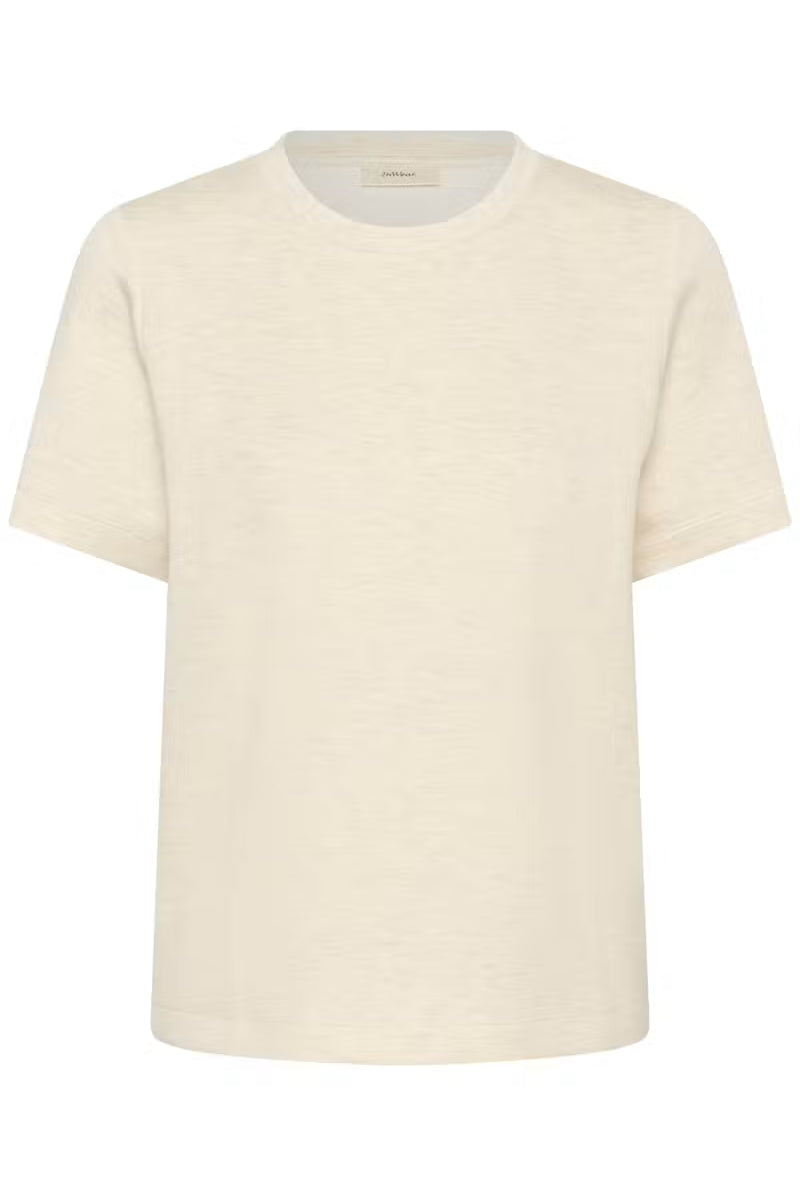 Vincent Karmen T-shirt Melange - Ecru/White - T-skjorter - Helt Dilla AS